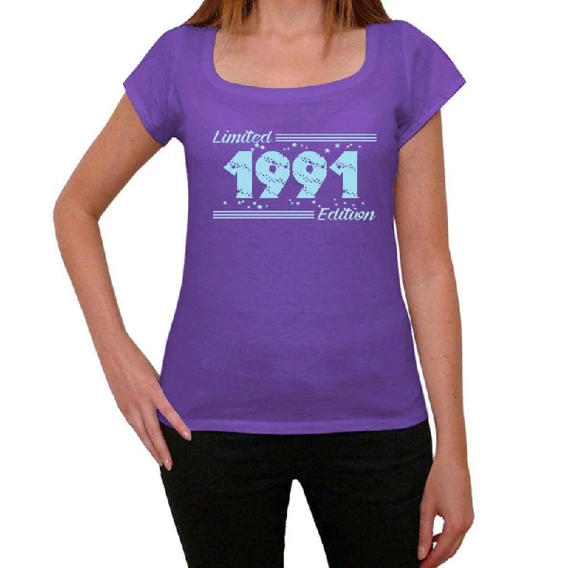 1991 Limited Edition Star Women's T-shirt, Purple, Birthday Gift 00385