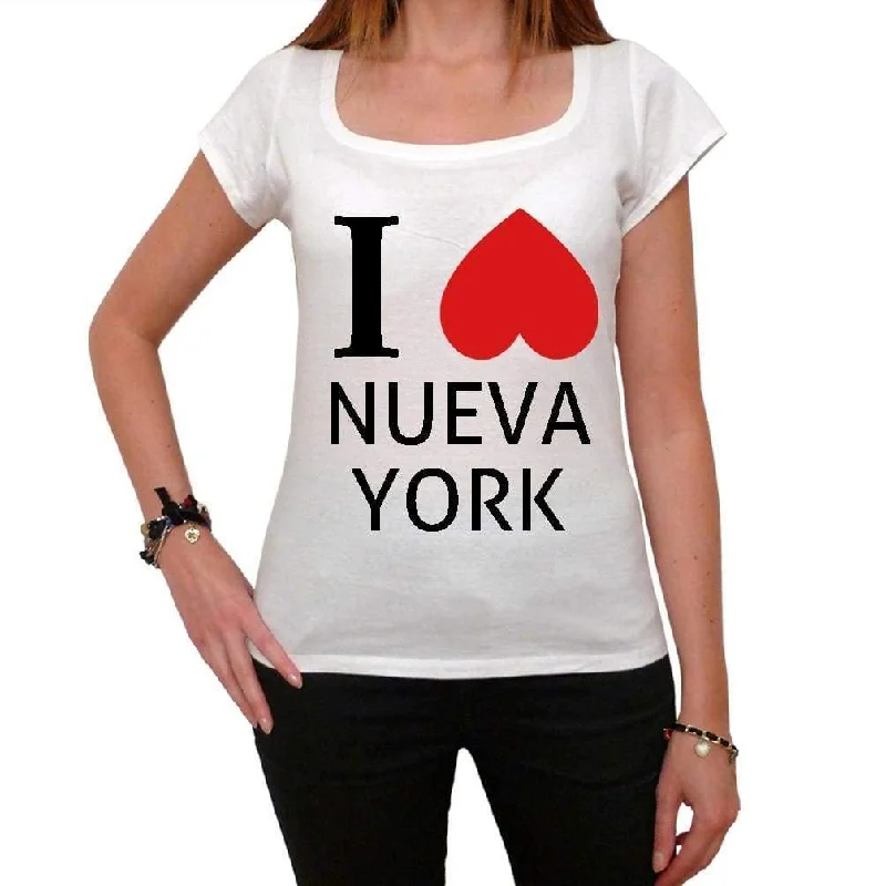 I Love Nueva York NYC Gift Girl Women's T-shirt picture celebrity 00038