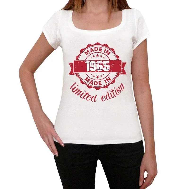 Made in 1965 Limited Edition Women's T-shirt White Birthday Gift 00425