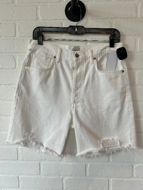 Shorts By Citizens Of Humanity In White Denim, Size: 4