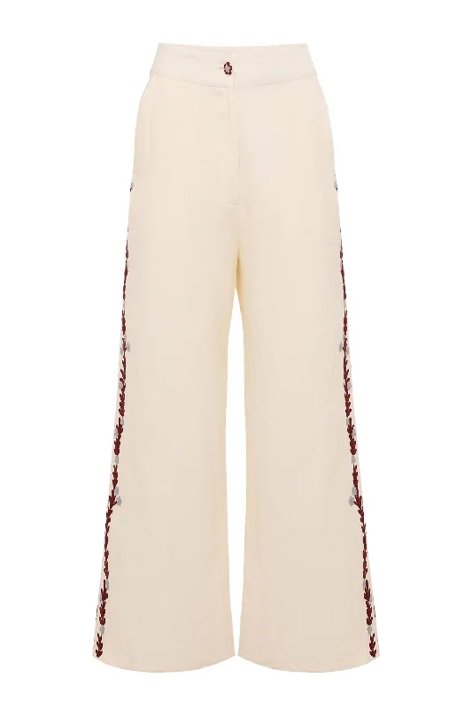 Alice Hemp Pants In Gardenia