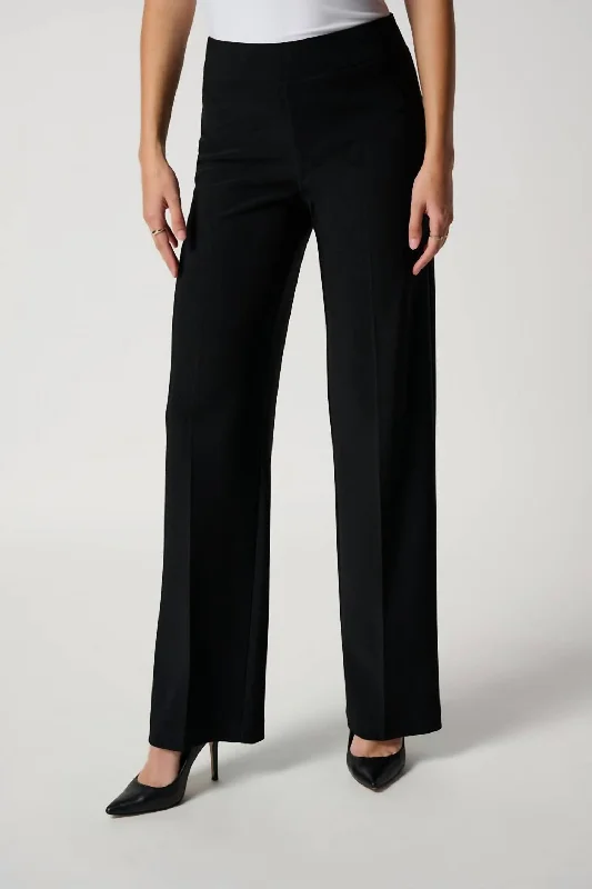 Classic Wide Leg Pant Core In Black