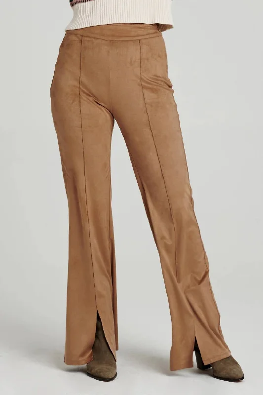 Fallon Flare Pant In Tan