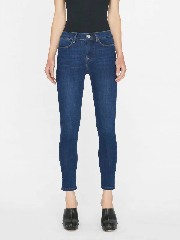 Le High Skinny Side Slit Jean In Majesty