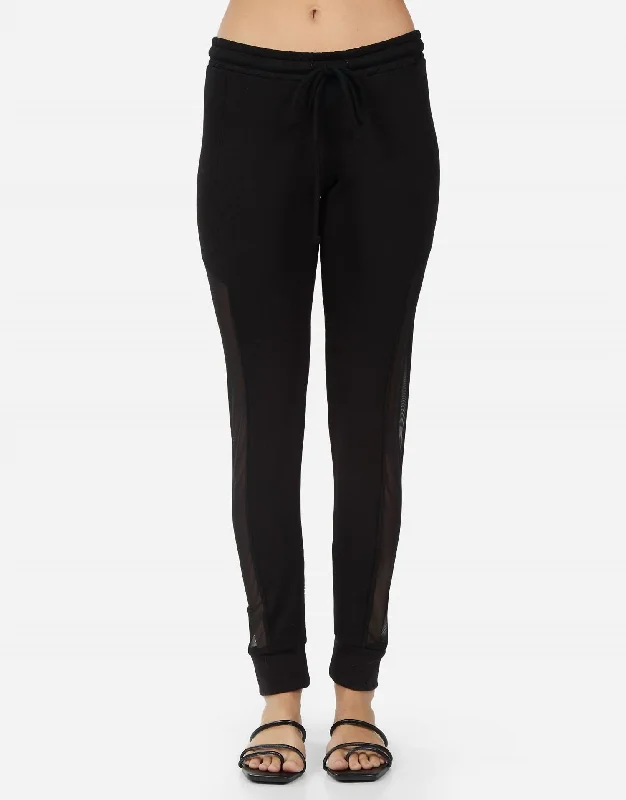 Payne Loungepant With Contrast Mesh In Black