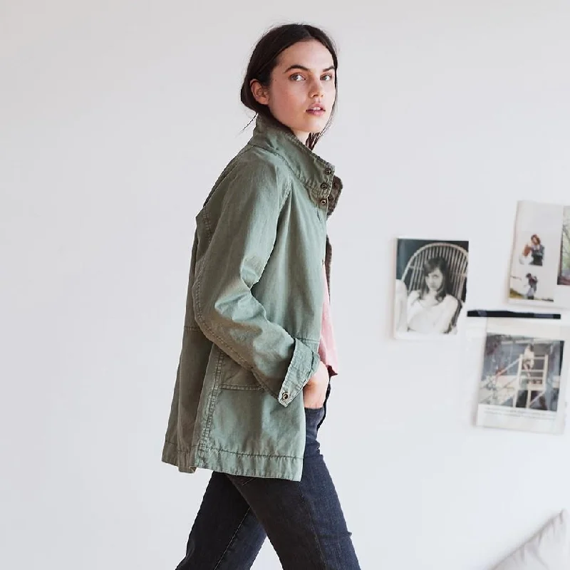 Becky Cotton Twill Jacket (Army)