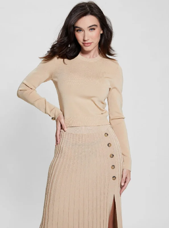 Beige Sophie Knit Top