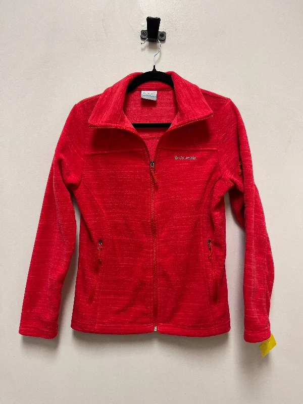 Jacket Fleece By Columbia In Pink, Size: S