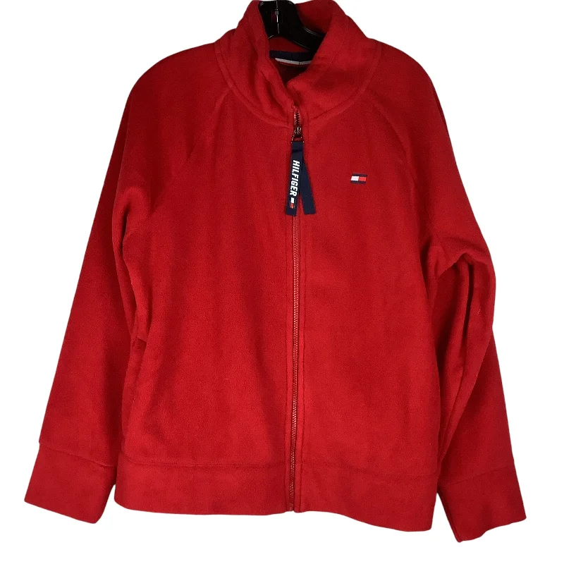 Jacket Fleece By Tommy Hilfiger In Red, Size: Xl