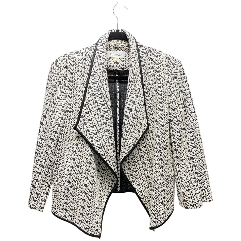 Jacket Other By Calvin Klein In Black & Cream, Size: 10