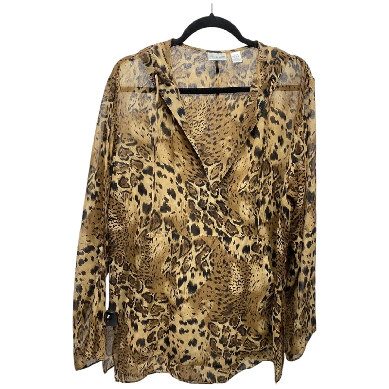 Jacket Other By Chicos In Animal Print, Size: M