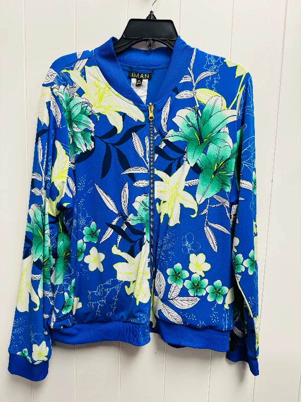 Jacket Other By Iman Hsn In Blue, Size: Xl