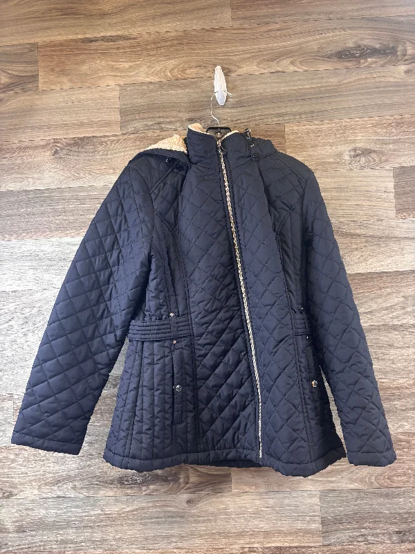 Jacket Puffer & Quilted By Laundry In Navy, Size: L