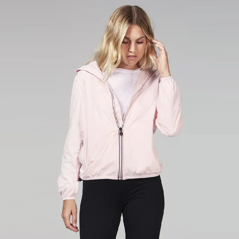 Sloane Full Zip Packable Rain Jacket (Pink)