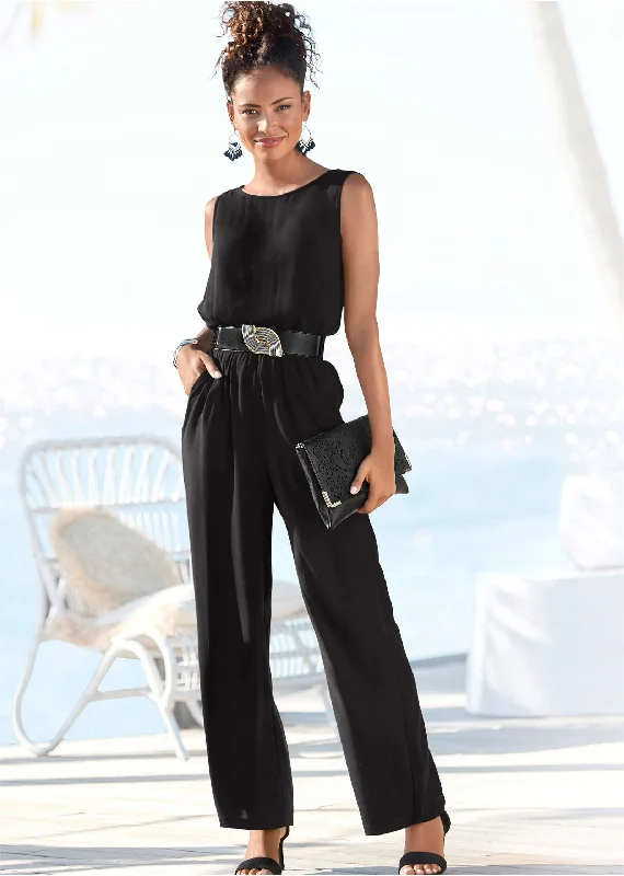 Sleeveless Jumpsuit - Black