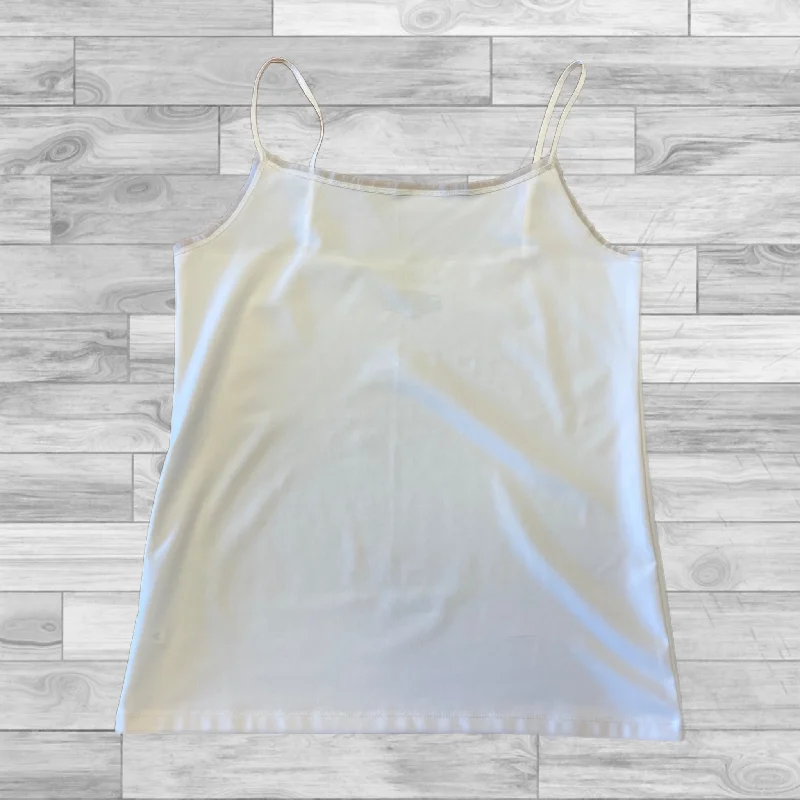 Top Sleeveless Basic By Ann Taylor In White, Size: L