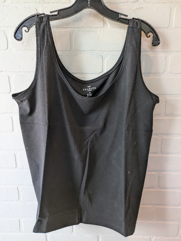 Top Sleeveless Basic By Talbots In Black, Size: 2x