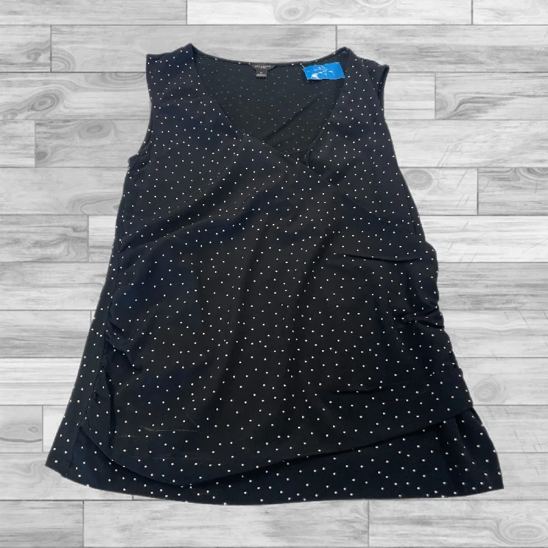 Top Sleeveless By Ann Taylor In Black, Size: M