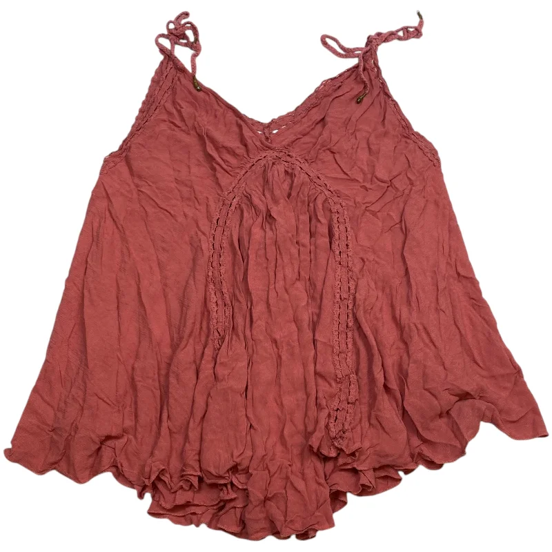 Top Sleeveless By Free People In Pink, Size: M