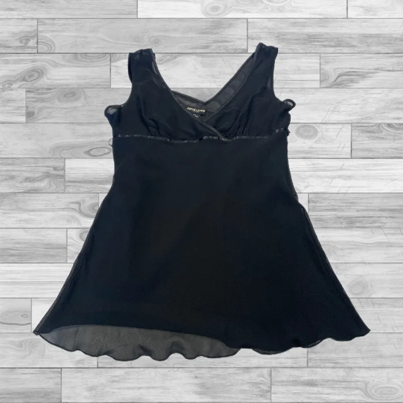 Top Sleeveless By Guess In Black, Size: M