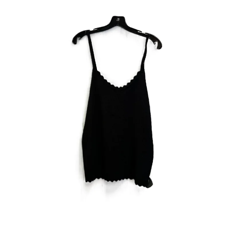 Top Sleeveless By Impressions In Black, Size: 2x