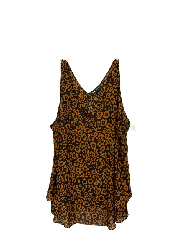 Top Sleeveless By Lane Bryant In Animal Print, Size: 3x