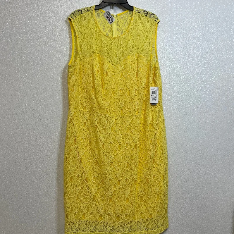 Dress Party Short By Spense In Yellow, Size: 18