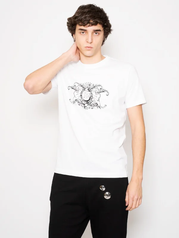 T-shirt con Stampa Bianco