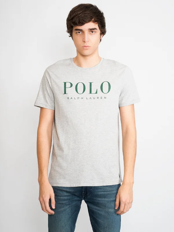 T-shirt con Logo Grigio