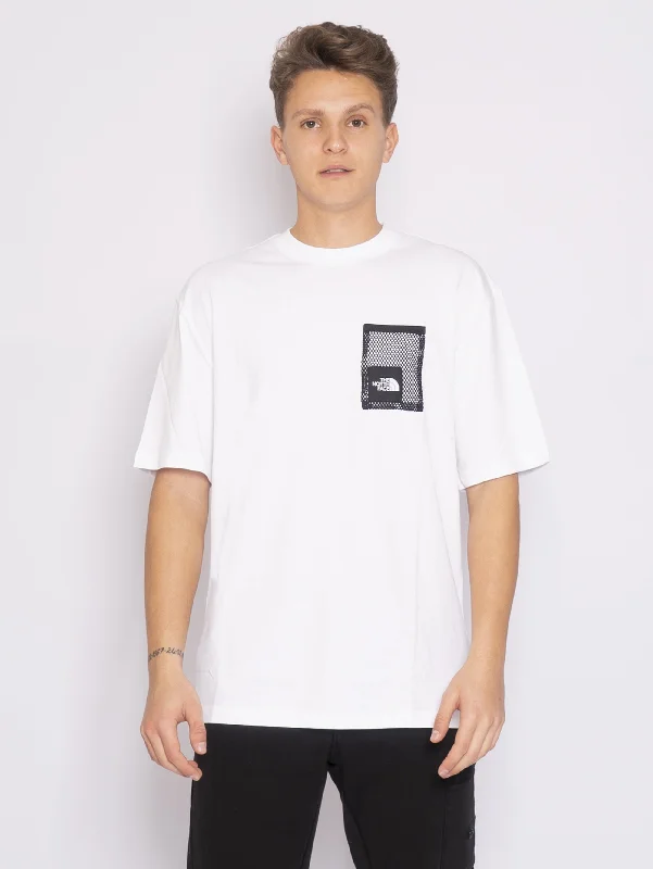 T-shirt Black Box a Taglio Dritto Bianco